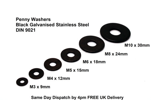 Penny washers stainless steel - washers,
