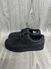 Boys Deakins Black Leather