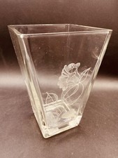 Glass Vase 7 3/4" Heavy Flower