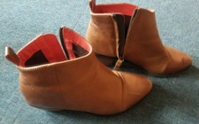 White Stuff leather willow ankle boots (size 7)