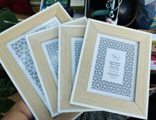 Bundle Of Wooden And White Matching Photo Frames Sizes In Images