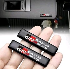 2x TOYOTA GR SPORT GAZOO RACING EMBLEM BADGE STICKER Yaris Corolla Prius Hilux