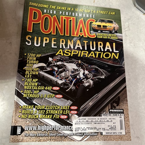 Rare high performance pontiac - rare,