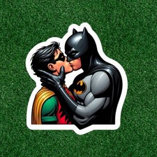 Batman kissing Robin 100%