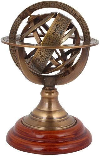 Nautical brass armillary - 5",