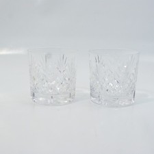 Pair of Vintage Crystal Whisky