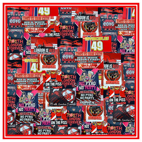 Gooners stickers mixed - stickers,