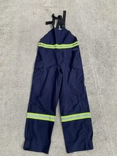 DriFire HydroFlash FR Foul Rain Bibs Mens Medium Goretex Overalls Hi-Vis Work