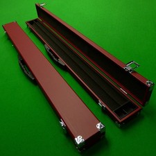 2pc Rexine Cue Case burgundy