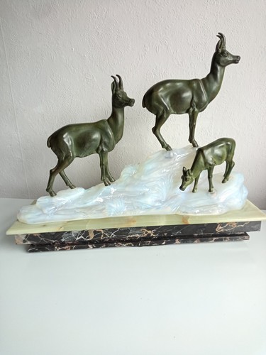Large art deco lamp - art,