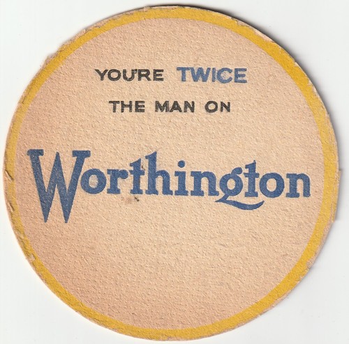 Beer mat worthington brewery - beer,