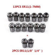 15pcs ER11 Spring Collet Set