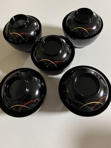 Set black lidded - set, 5