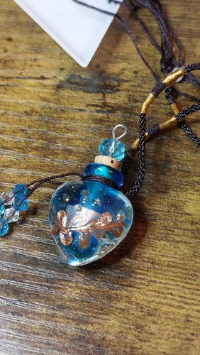 Lampwork perfume bottle - lampwork,