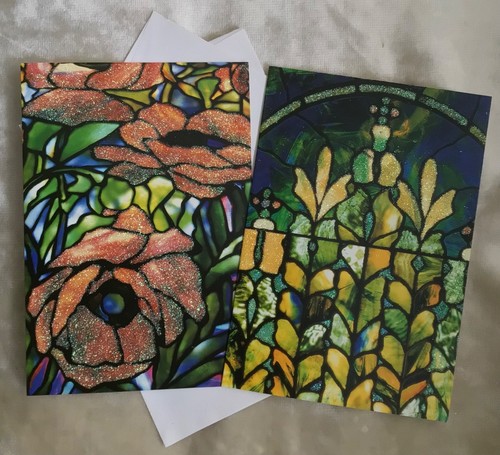 Vtg tiffany studios leaded - tiffany,