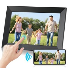 WiFi Digital Photo Frame 10.1 inch 1080P HD Touch Screen App 32GB Send Blessings