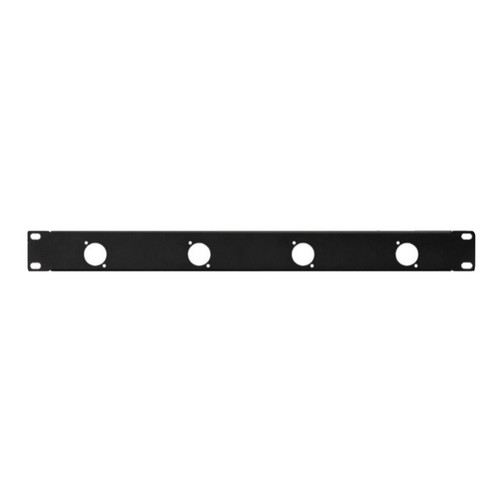 Hole for neutrik d type - 1u, 4-hole