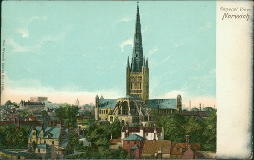 Postcard norwich general view - postcard,