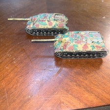 Flames Of War WWII German tanks plastic nicely painted 