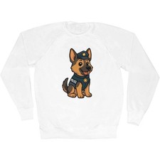 'German Shepherd Police Dog' Adult Sweatshirt / Sweater / Jumper (SW055741)