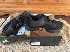 dance trainers size 5, black, split sole, hardly worn, in box, 