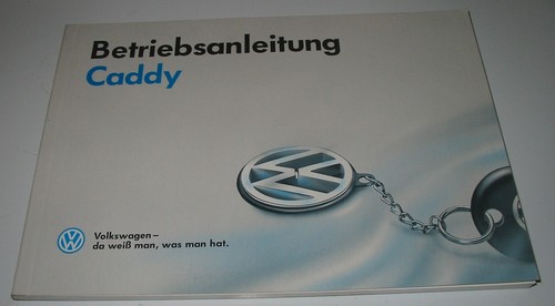 Betriebsanleitung caddy typ - vw,