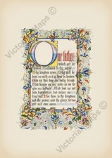 Antique illuminated manuscript