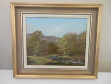 George Horne oil on board original painting - Scoriton Dartmoor Devon