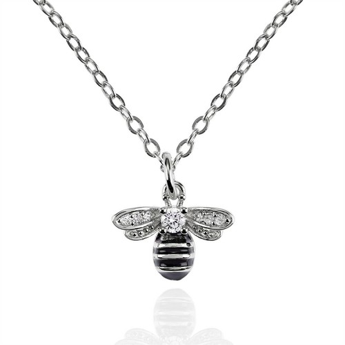 Bumble bee necklace with - bumble, cubic