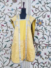 Antique 19thC French Silk Brocade Church Priest Vestment Chasuble 99x67cm