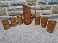 vintage tiki bar bamboo tray