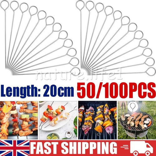 100x bbq skewers - 50/100x, stainless