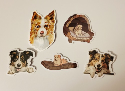 Sheltie puppy dog sticker - puppy,