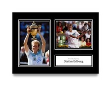 Stefan Edberg Signed A4 Photo