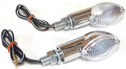 Chrome clear cateye - clear, stem
