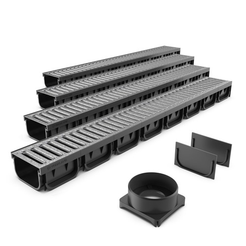 Easy channel drain kit - channel, with