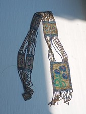 1920s Micro Bead Flapper Sautoir Necklace Art Deco Seed Beadwork Necklace