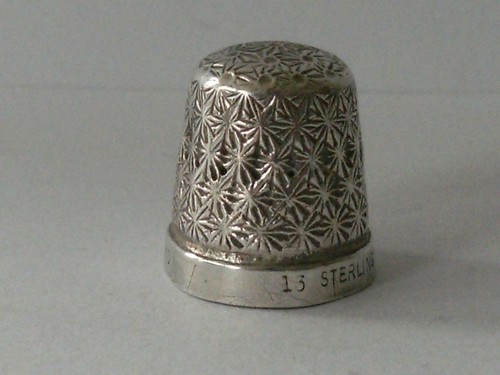 Sterling silver thimble - sterling,