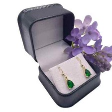 Yellow Gold Finish Emerald