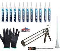 12x Ultracure Damp Proof Injection Cream + Nozzle, Gun, Gloves & Heller SDS Bit