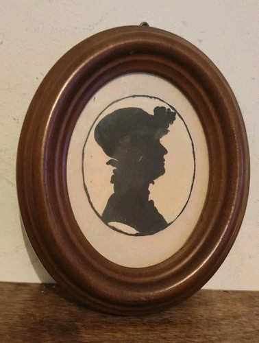 Antique 1820 oval miniature - oval,