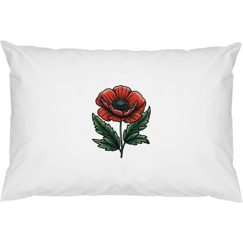 Red poppy flower cotton - poppy,