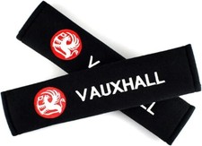 2 x Vauxhall Embroidered Badge Seat Belt Cushion Pads
