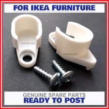 IKEA STUVA BUSUNGE BRACKETS SCREWS 118266 113287 FOR WARDROBE RAIL NEW ORIGINAL
