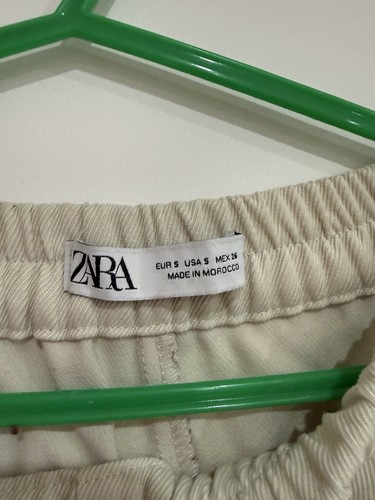Zara white trousers - white, women