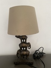 Alina Elephant Table Lamp Antique Bronze With Shade RRP £99