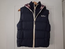 LEE COOPER - Womans Padded Gilet with Hood- Size 10 - Blue
