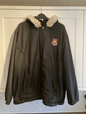 90s/00s Retro West Ham Black Parker Coat - Rare - Size 20