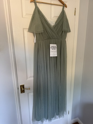 Anaya frosted sage green - frosted, tulle