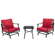 3 Piece Patio Rocking Chair